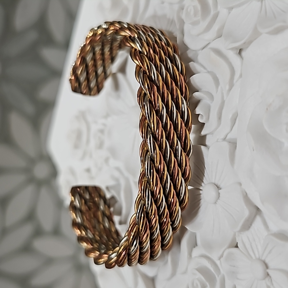 Braided Copper Adjustable Cuff Bracelet